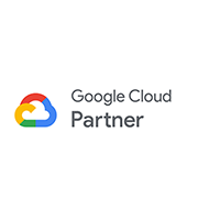 Google Cloud Partner Logo weißer Hintergrund 200x200