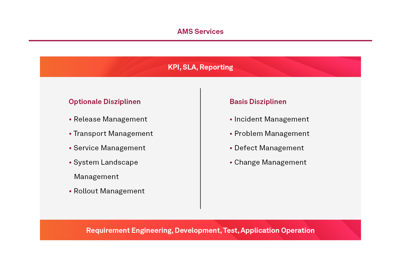 Service Katalog SAP AMS