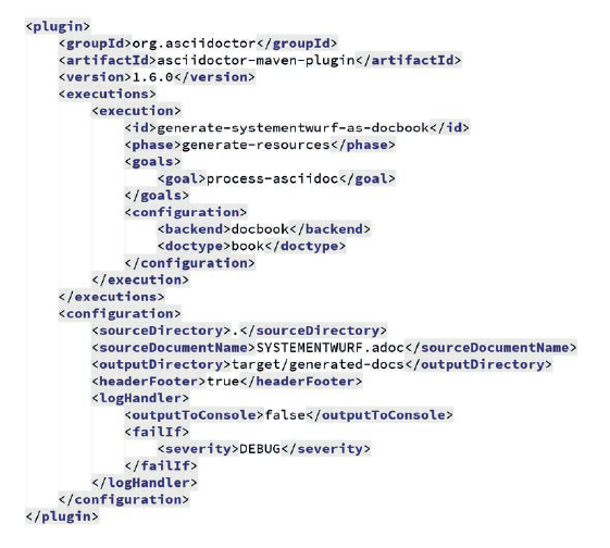  Hochwertige Entwicklungsdokumentation automatisch mit ASCIIDOC Abbildung 2