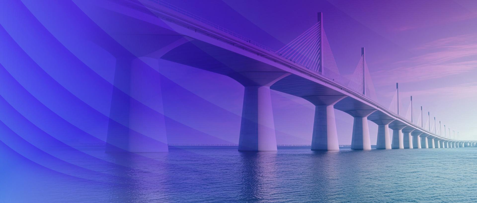 Brücke über Fluss
