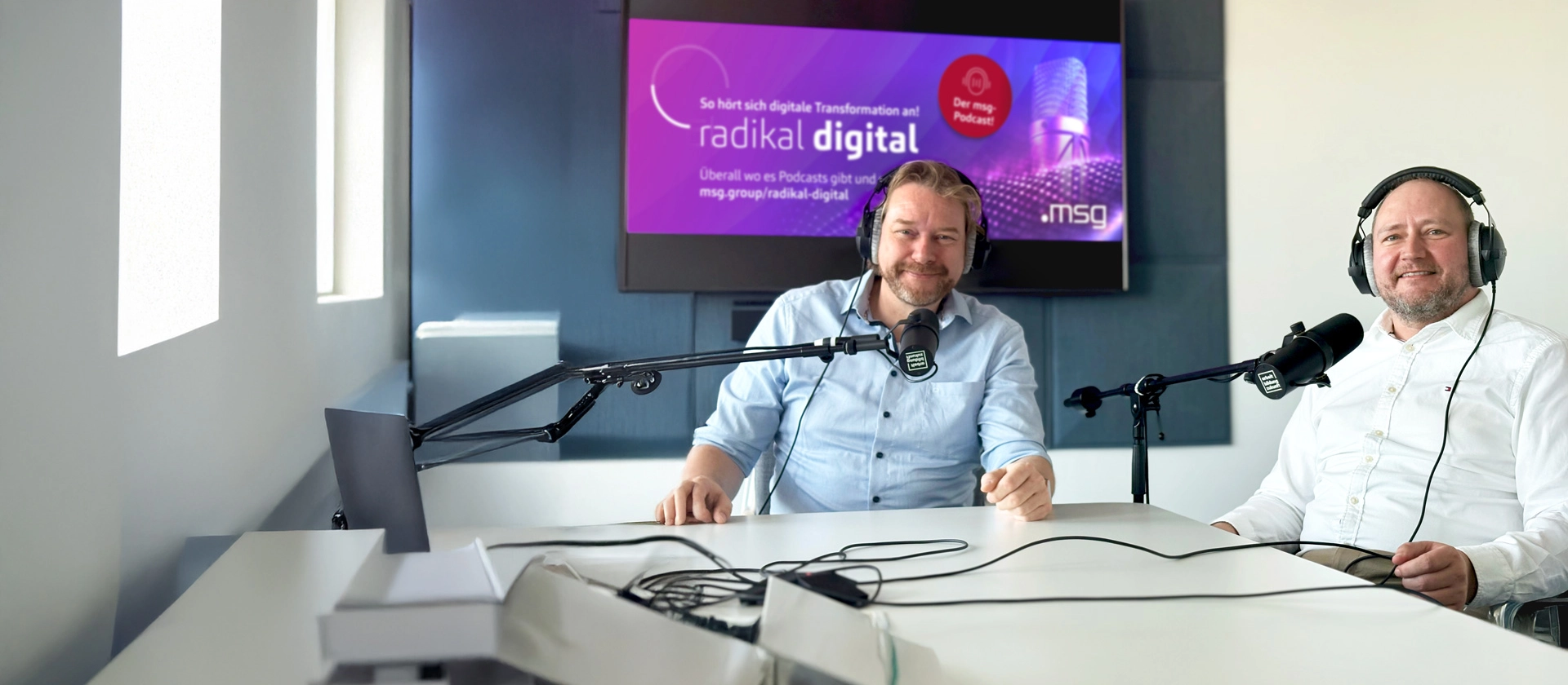 Mark-W. Schmidt und Thomas Soens bei der Aufnahme der Podcast Folge 20