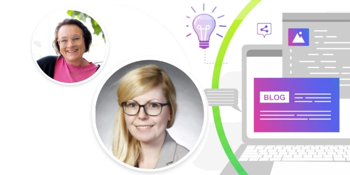 Blogthumbnail x2. Katharina Hoffmann und Martina Rosenow