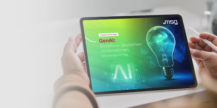 msg Umfrage Generative KI in deutschen Unternehmen