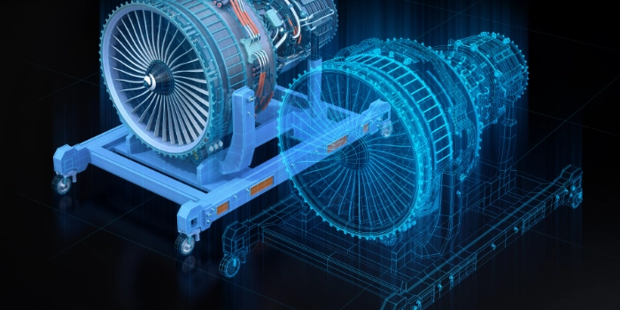 Digital Twin Flugzeugturbine