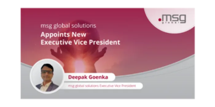 Deepak Goenka joins msg global solutions India
