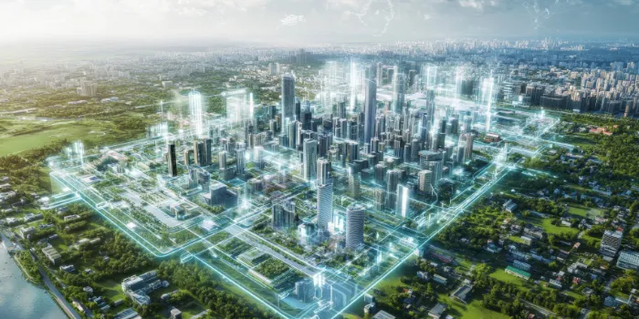 Innovative urban planning sustainable smart city development using digital tablet design 