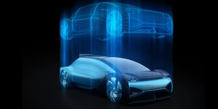 Digitaler Zwilling eines Autos
