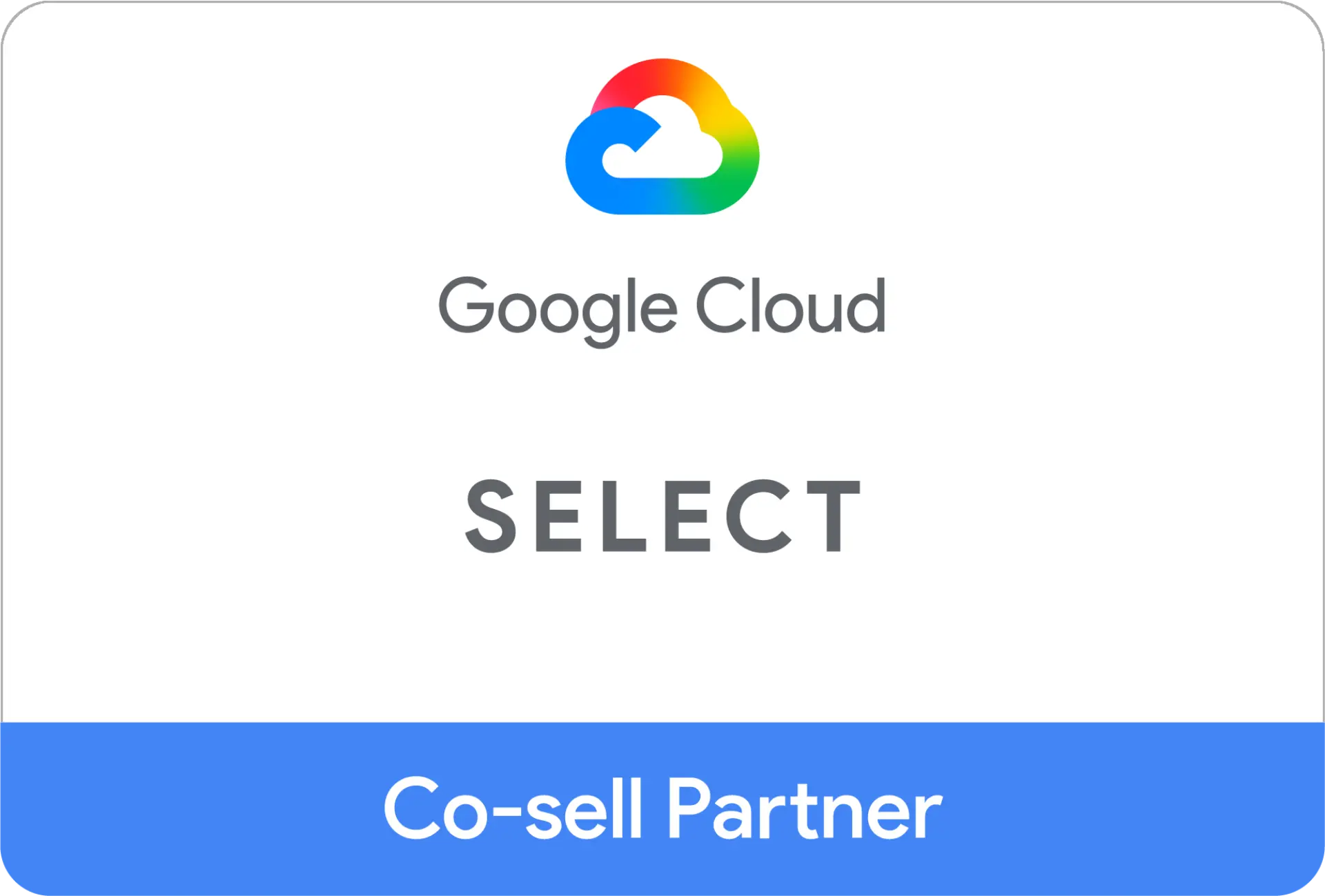 google-cloud-select-co-sell-partner-batch-grey-outline