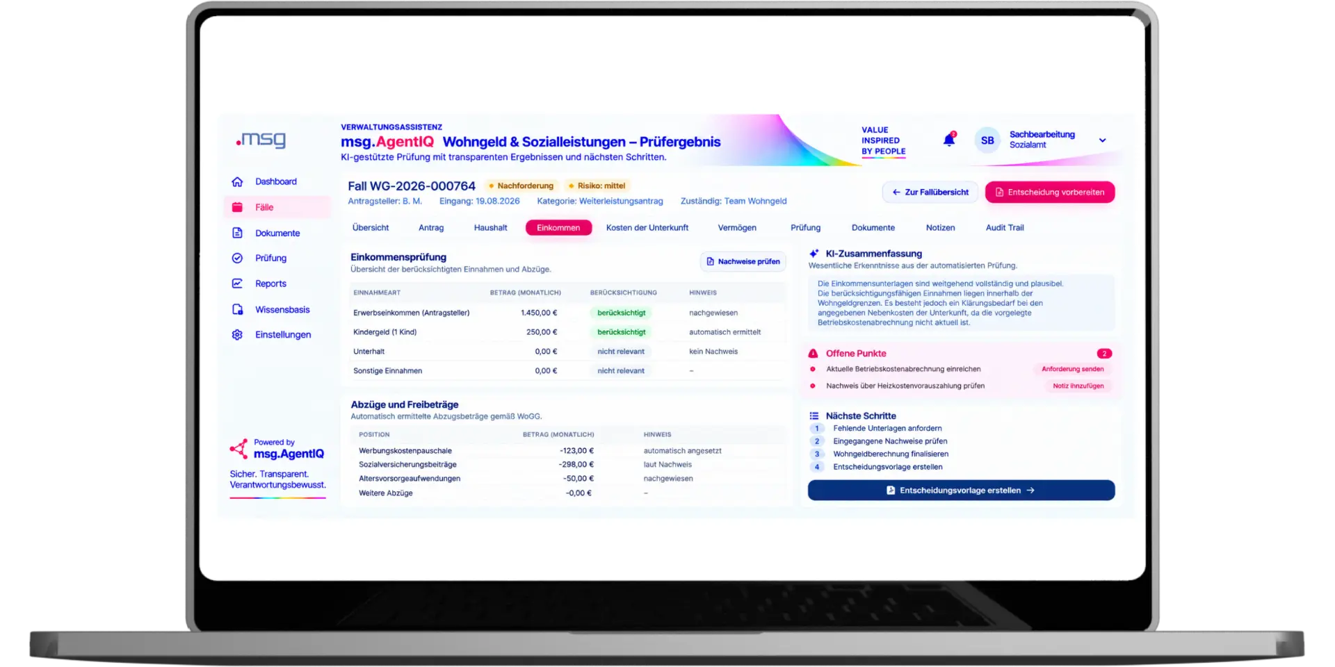 APA Use Case Wohngeld