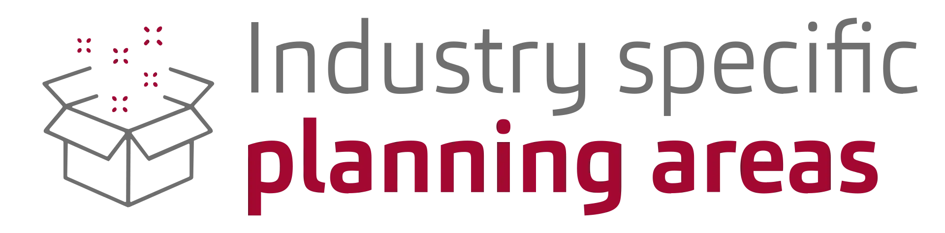 Industry specific planning areas