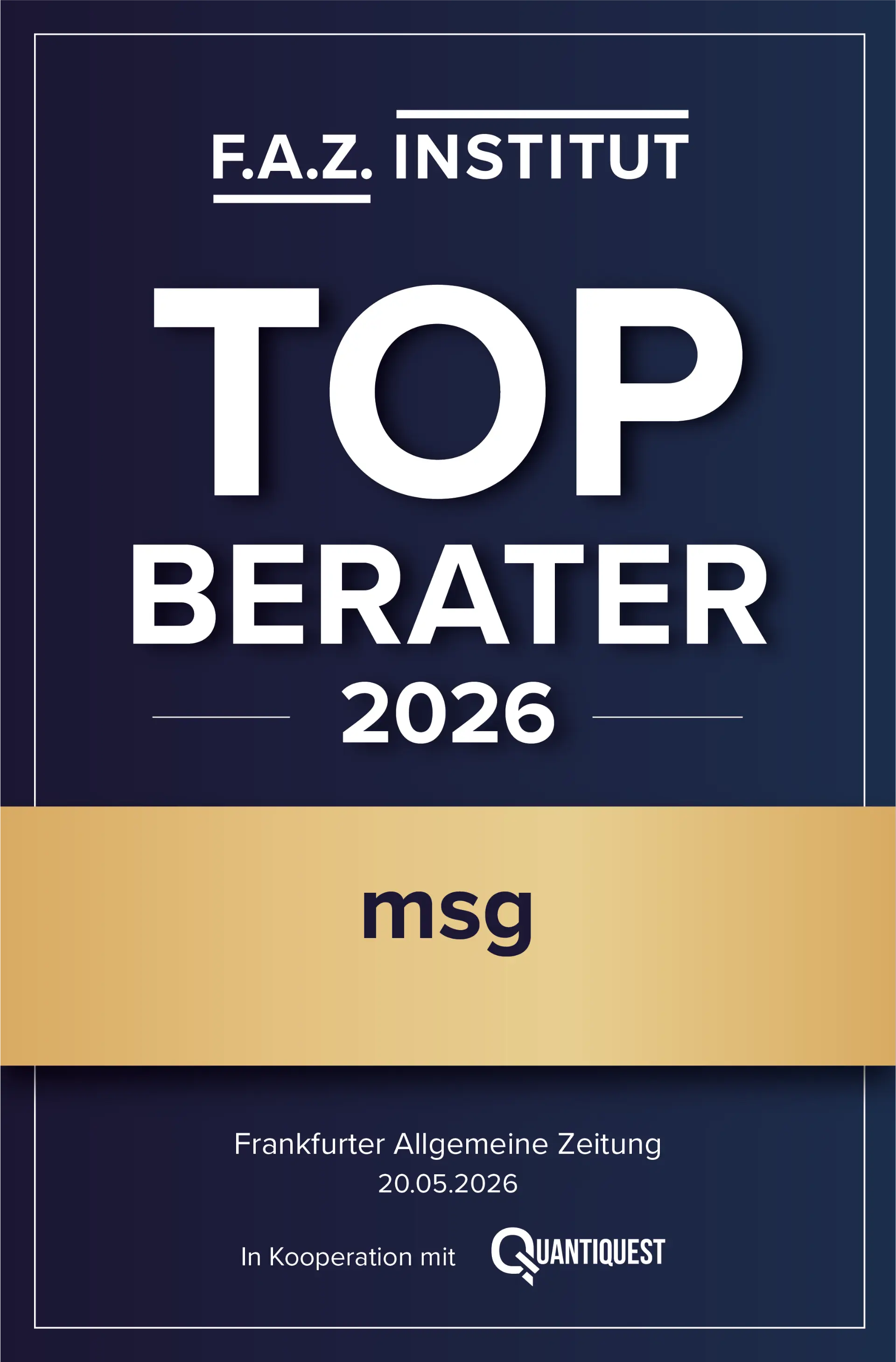 Siegel FAZ Top Berater 2026