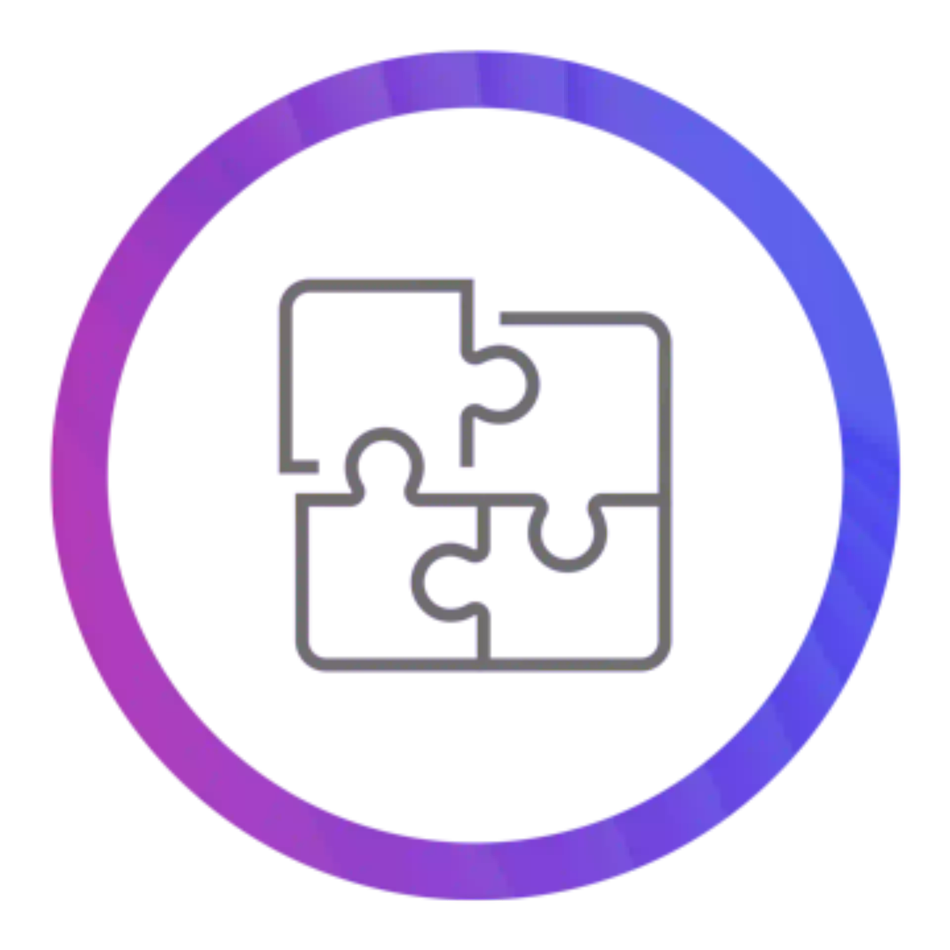 Puzzle icon blue