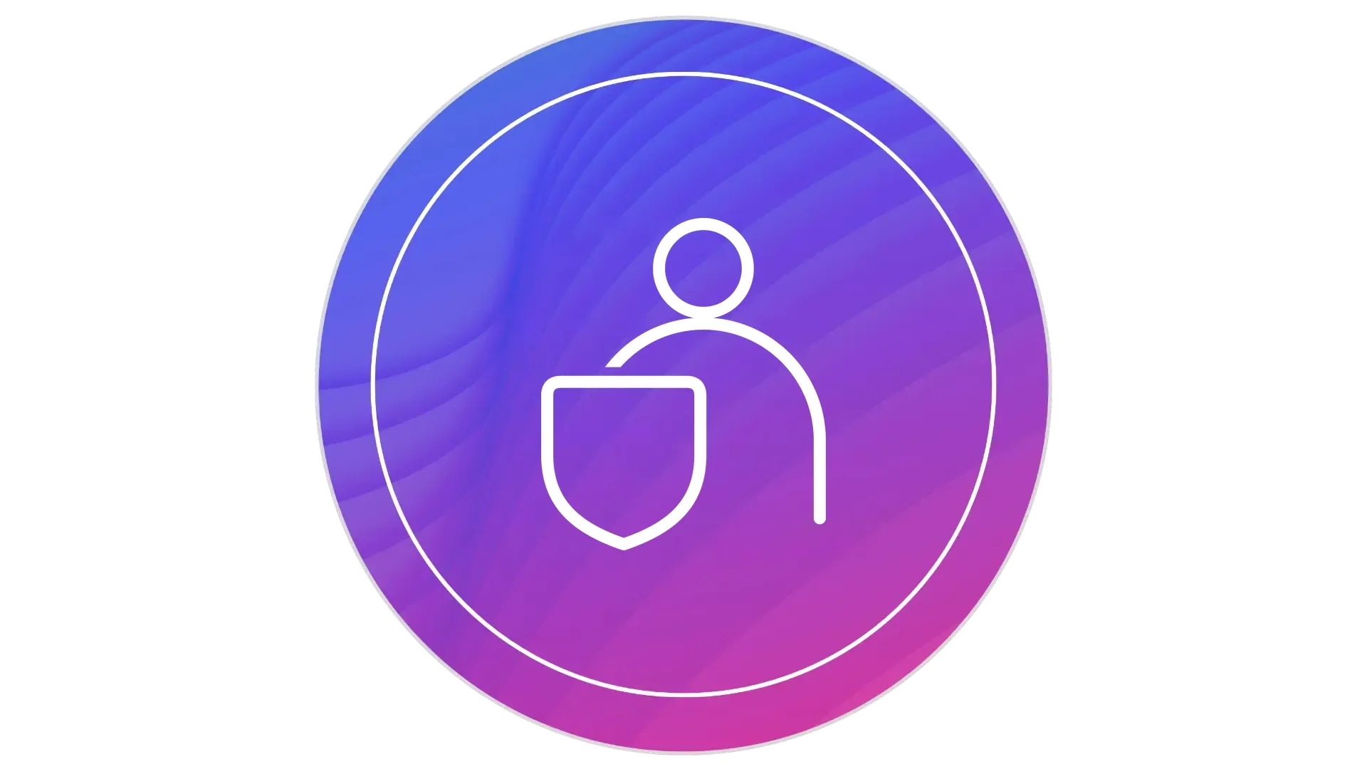 Icon Datenschutz lila
