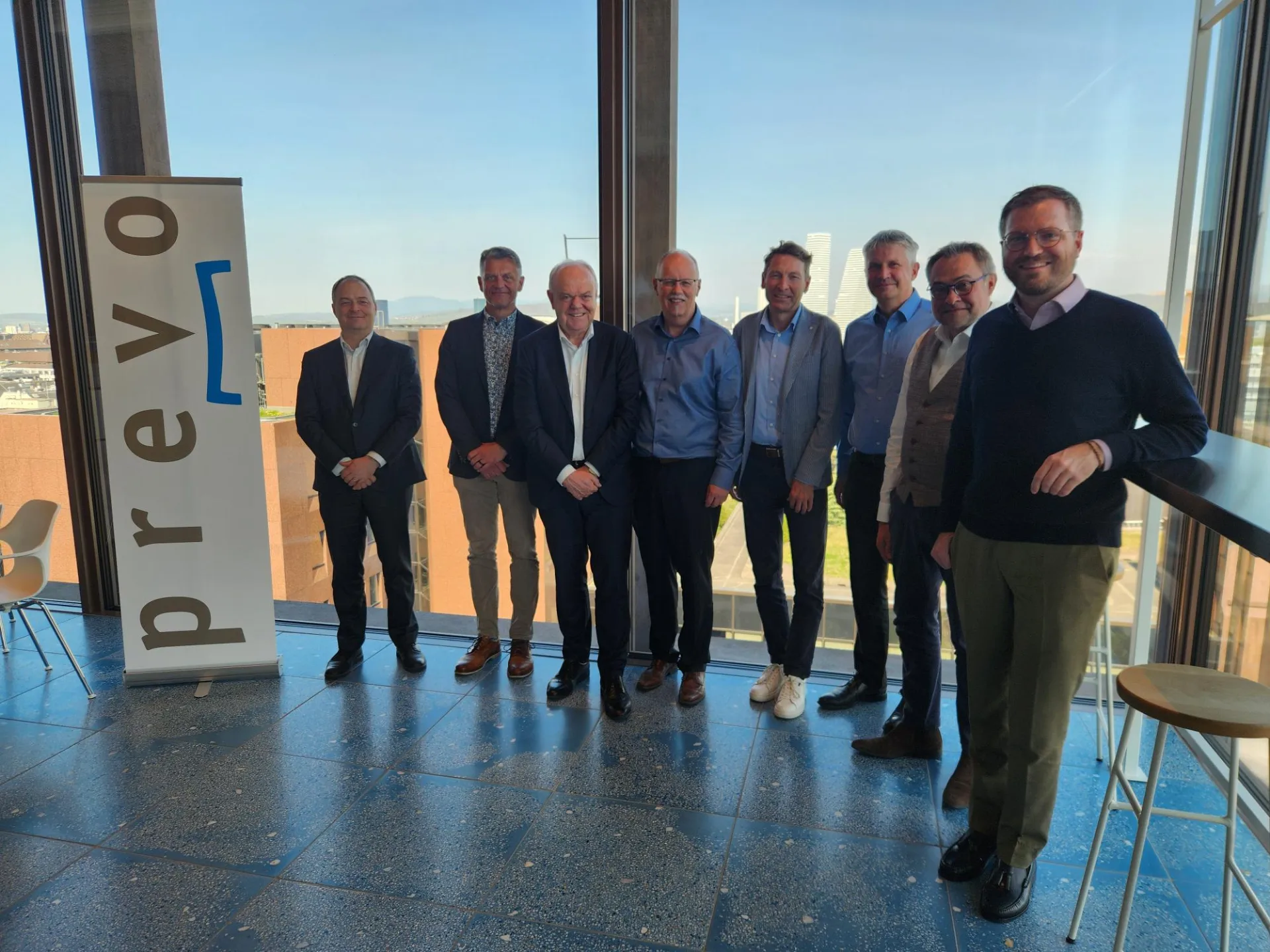 v.l.n.r.: Patric-Olivier Zbinden (Baloise), Achim Baumstark (Helvetia), Hans Zehetmaier (msg), Adrian Plattner (prevo), Oskar Zodel (msg Suisse),  Thomas Gössel (Baloise), Francis Koehler (Helvetia), Fabrizio Brönnimann (Baloise)