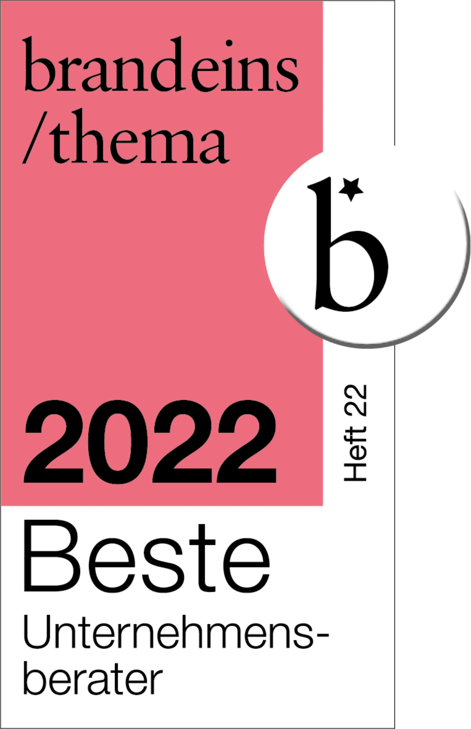 Cover of the business magazine brand eins with the title 