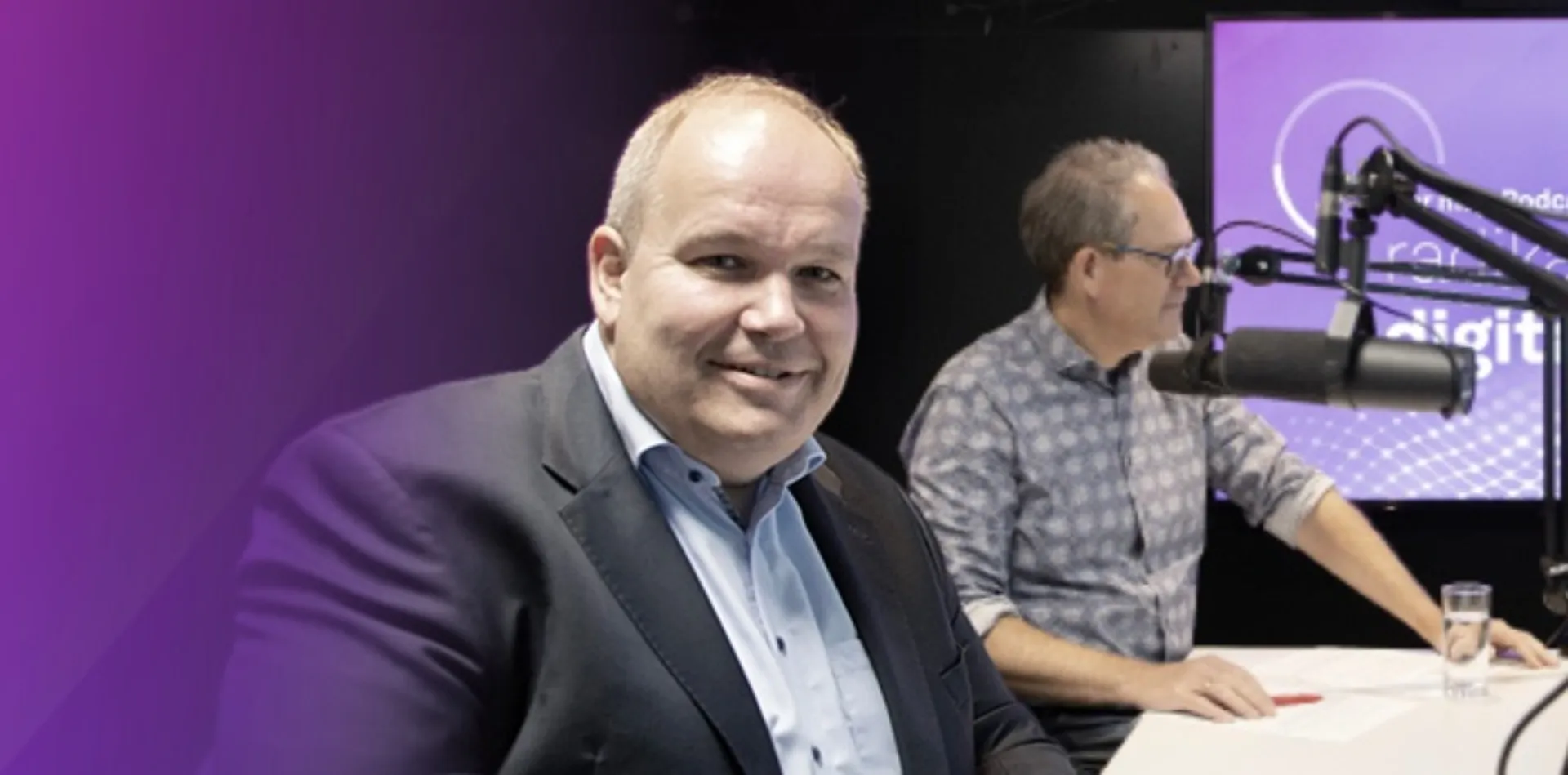 Karsten Redenius bei der Podcast Aufnahme