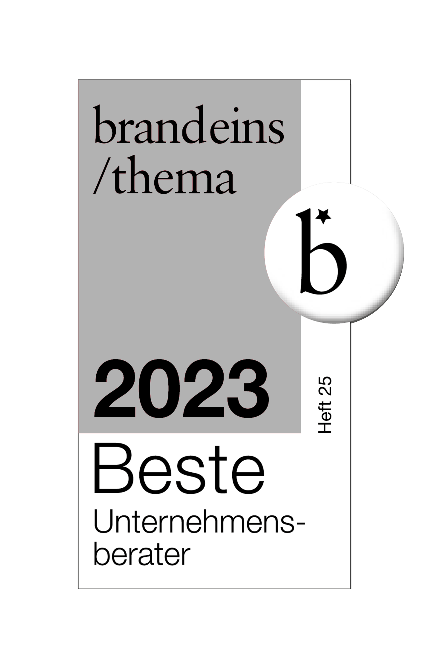 Siegel Brand eins Beste Berater 2023