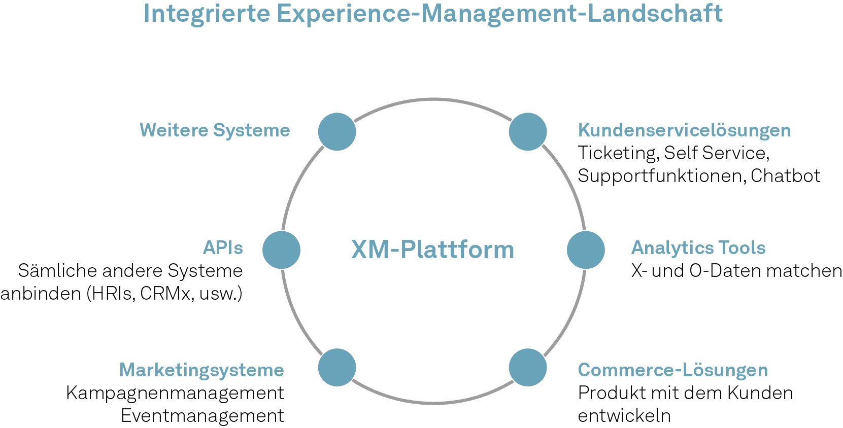 Integrierte Experience Management Landschaft