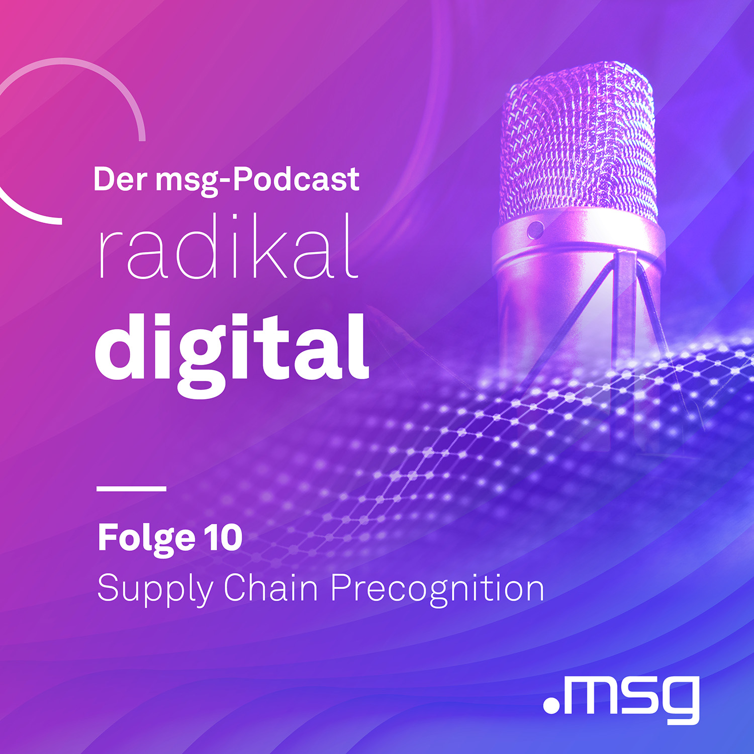 KeyVisual Folge 10 msg Podcast Supply Chain Precognition