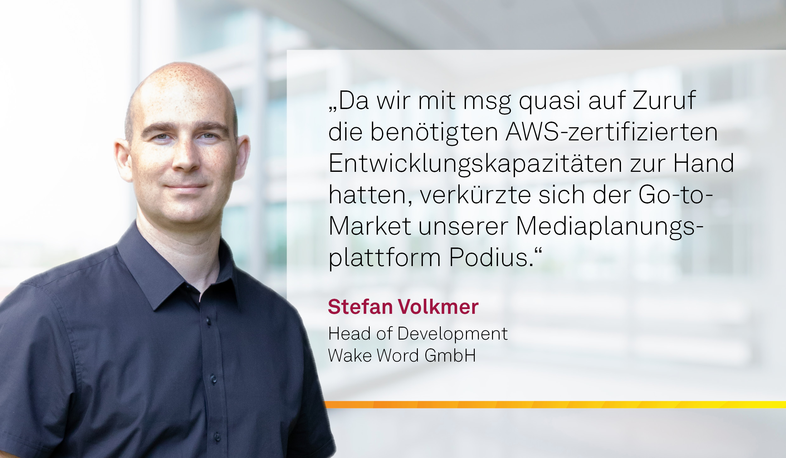 Zitat Stefan Volkmer, Wake Word