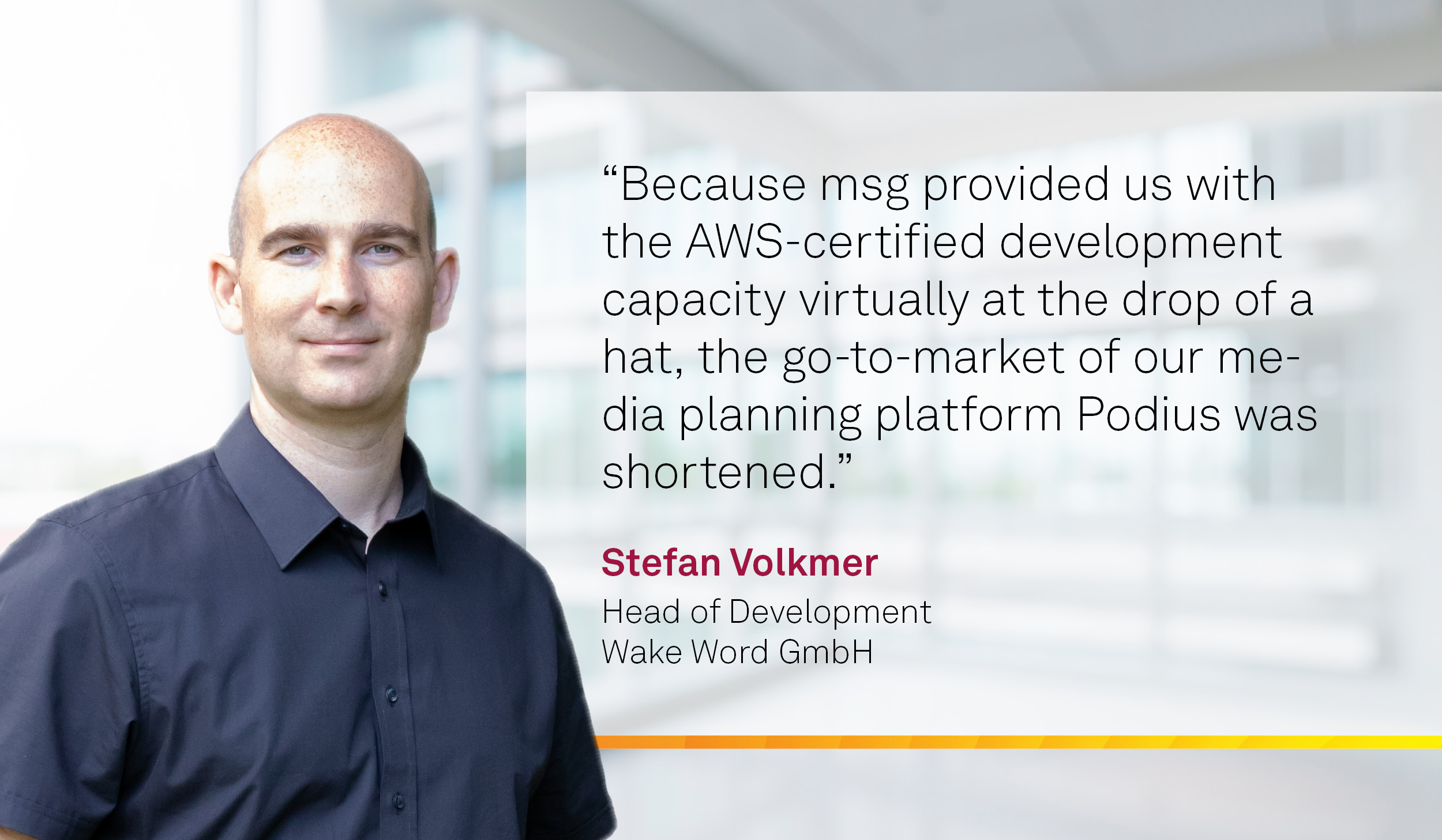 Zitat Stefan Volkmer, Wake Word