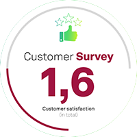 Customer Survey Plakette 200x200px