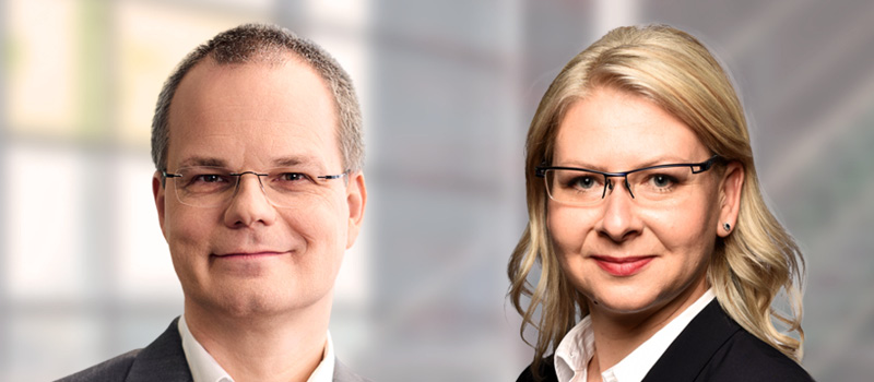 Dr. Frank Schlottmann von msg und Helene Stargardt von Staperior Consulting GmbH