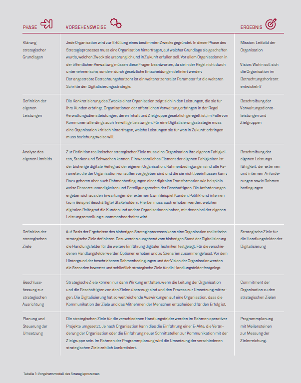 Digitalisierungsstrategie Öffentliche Verwaltung Vorgehen