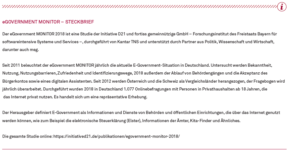 eGovernment Steckbrief