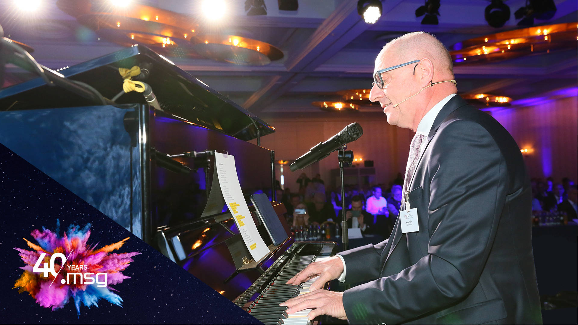 Hans Ranft playing the piano